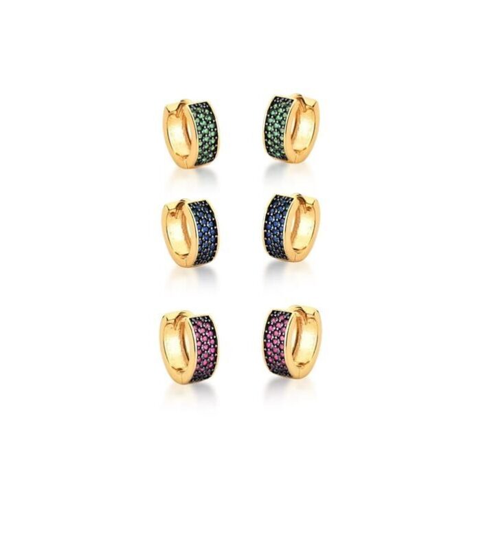 Kit Três Pares de Argola