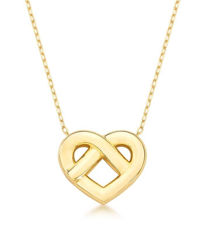 Colar Coração Vazado com Pingente