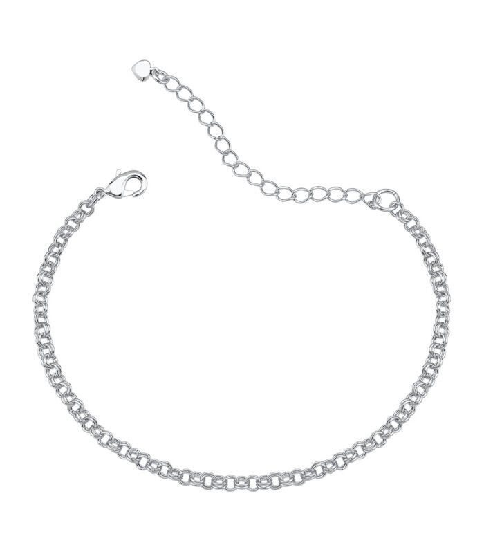 Pulseira de Elos Banho de Ródio