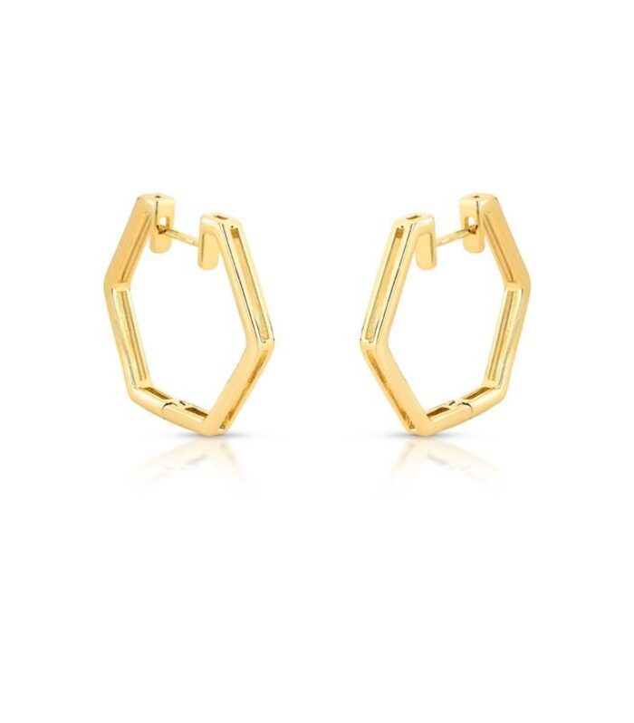 Argola Geométrica Vazada