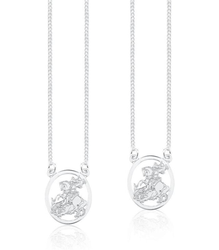 Escapulário com Pingente de São Jorge